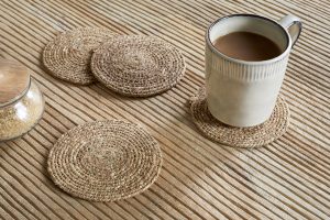 Woven Coasters - Brown (Set of 4)