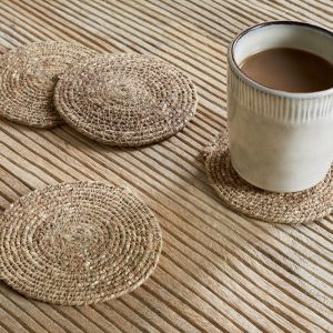 Woven Coasters - Brown (Set of 4)
