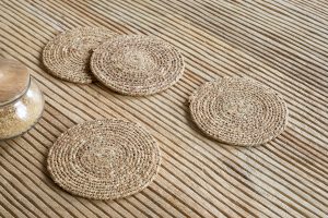 Woven Coasters - Brown (Set of 4)