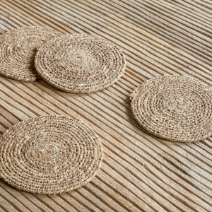 Woven Coasters - Brown (Set of 4)