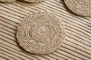 Woven Coasters - Brown (Set of 4)