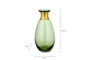 Mini Glass Vase - Green