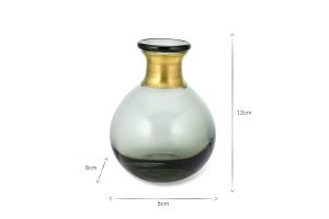 Mini Glass Vase - Smoke