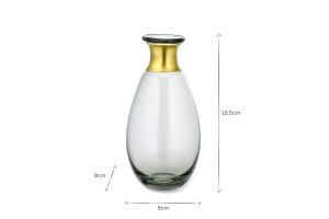 Mini Glass Vase - Smoke