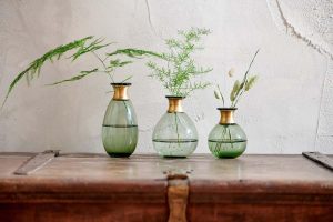 Mini Glass Vase - Green