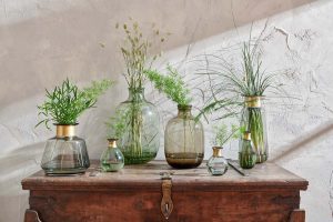 Mini Glass Vase - Smoke
