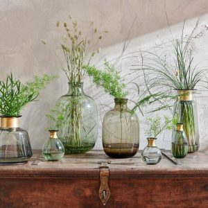 Mini Glass Vase - Smoke