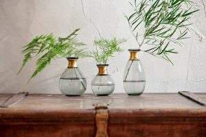 Mini Glass Vase - Smoke