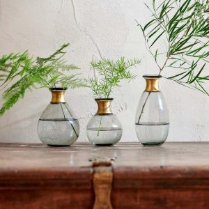 Mini Glass Vase - Smoke