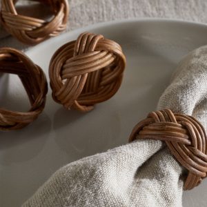 Rattan Napkin Rings - Natural - (Set of 4)