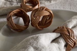 Rattan Napkin Rings - Natural - (Set of 4)