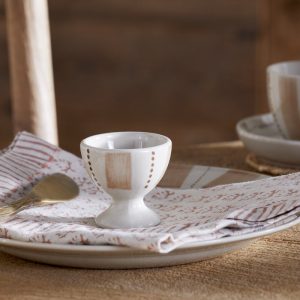 Egg Cups - Cream & Clay - (Set of 2)