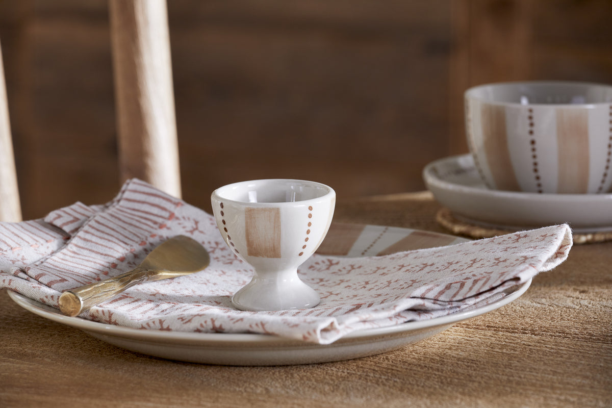Egg Cups - Cream & Clay - (Set of 2)