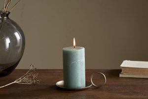 Soy Blend Pillar Candle - Sage Green - Small