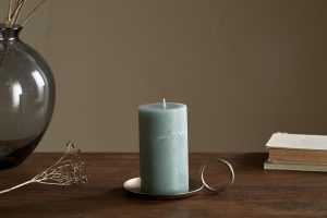 Soy Blend Pillar Candle - Sage Green - Small