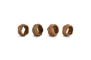 Rattan Napkin Rings - Natural - (Set of 4)