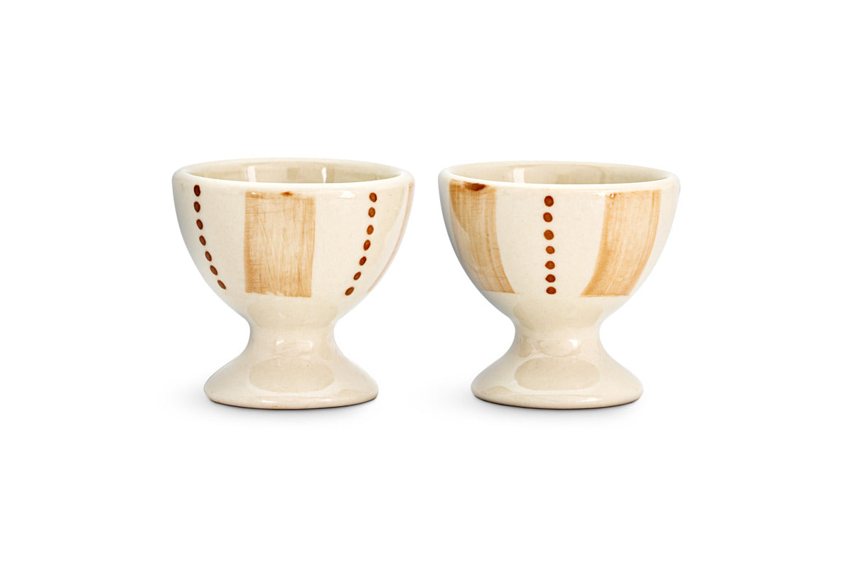 Egg Cups - Cream & Clay - (Set of 2)