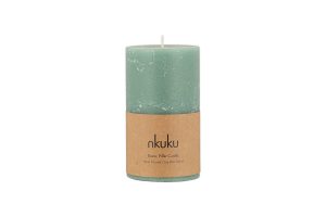 Soy Blend Pillar Candle - Sage Green - Small